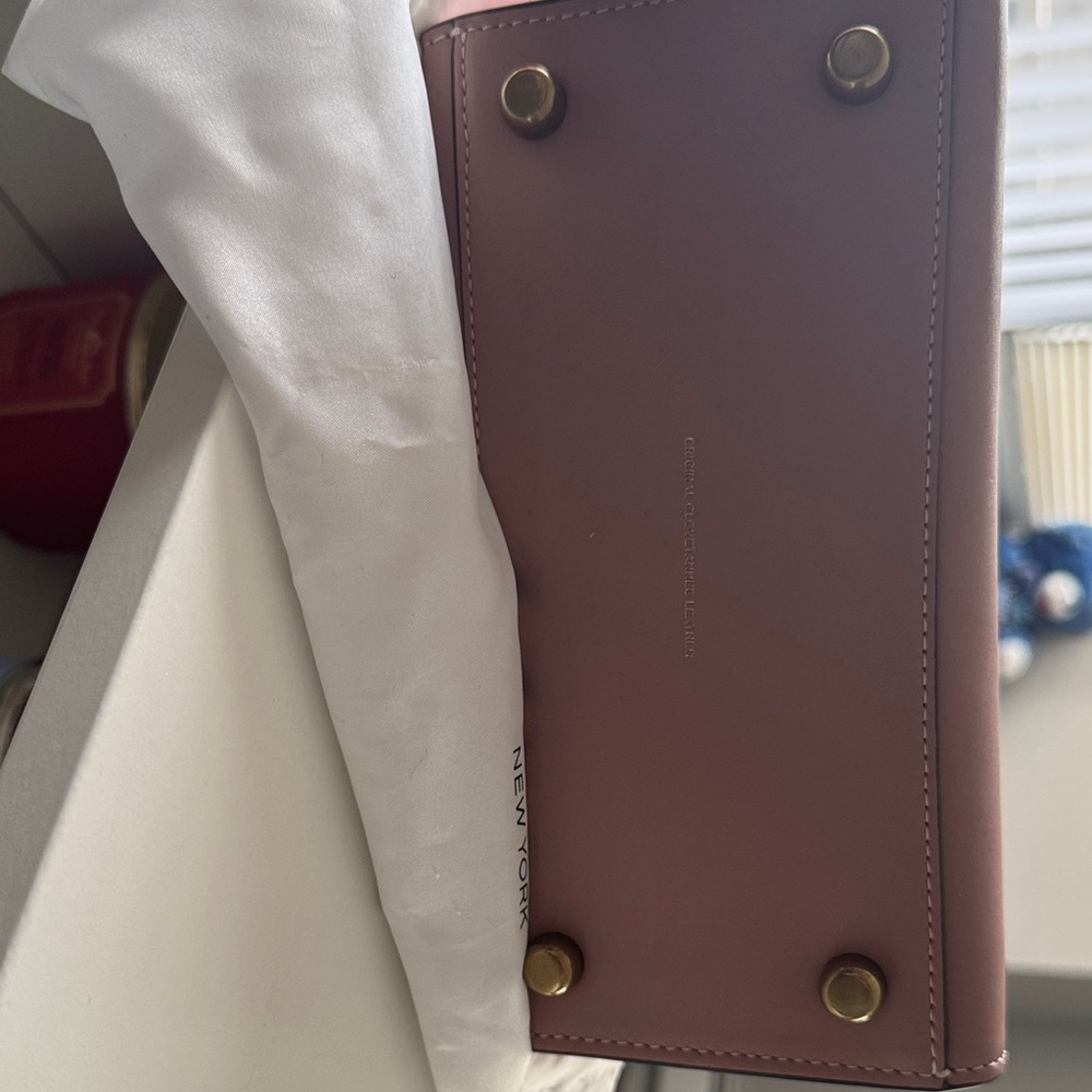 Limited Edition Coach Brown and Pink Belt Print Tote - Picture 4 of 4